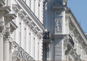 Fassade eines Hauses in Wien